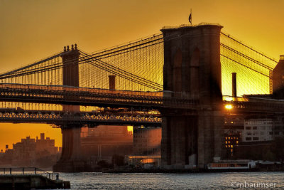 Brooklyn Bridge At Sunrise