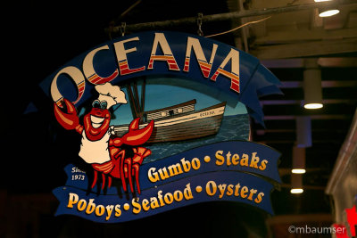 Oceana Restaurant Sign 61188