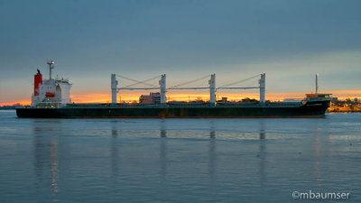 Freighter On the Mississippi 61279