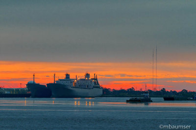 Mississippi River Sunrise, NOLA 61289