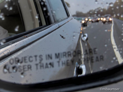 Looking At The Sideview Mirror