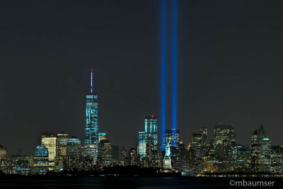 9/11 Memorial Lights - View From Bayonne (78599)