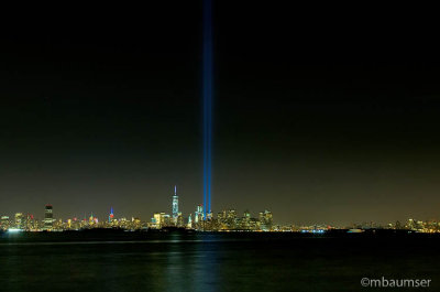 9/11 Memorial Lights - View From Bayonne (78611)