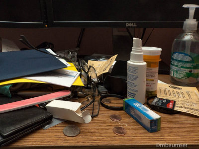 A clean desk is a sign of a sick mind