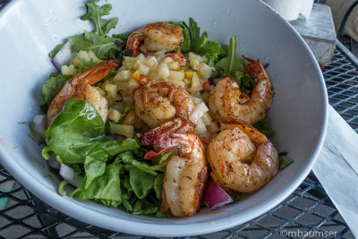Grilled Shrimp Salad @ Camilla Street Grill, Everglade City FL