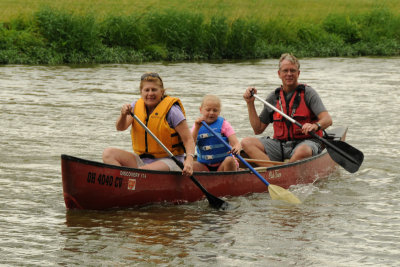 Arriving on the Canoe