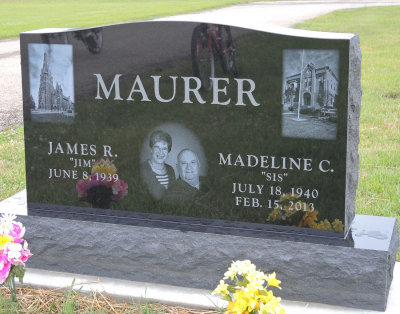 My Photos (upper two) on Sis Maurer's Headstone