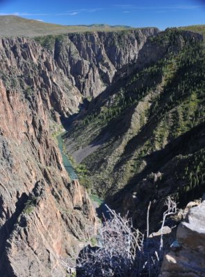 The Gunnison River is still deepening the canyon