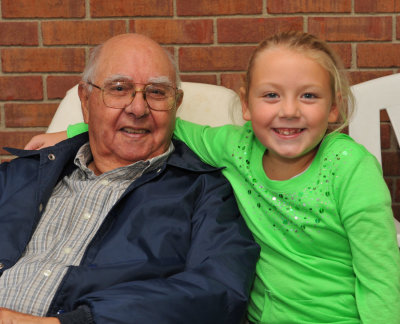 Macey and Great Grandpa
