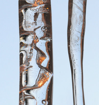 Icicles at Sunset