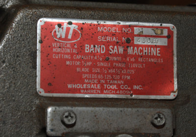 New (used) bandsaw