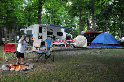 Our campsite at Holiday Valley Campground