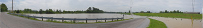 Schlater Road Flooding (normally just a small creek here) 6 photo, 180 degree view