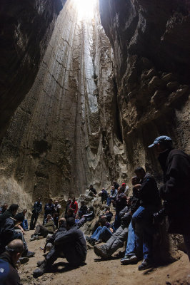 Mt. Sodom inside the salt cave