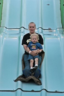 Get me off of this thing, Mommy!