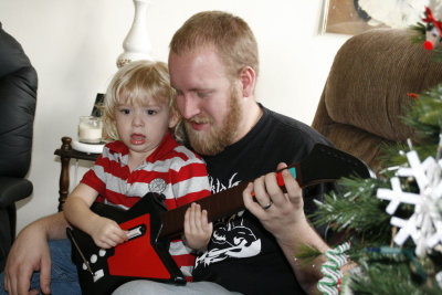 I want to play Guitar Hero like Uncle Justin and Aunt Eryn.
