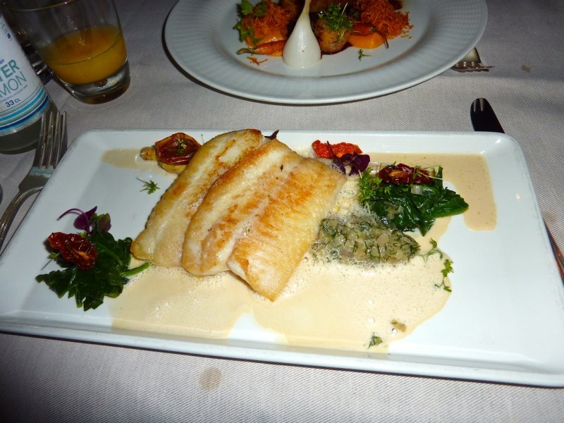 Pan fried brill