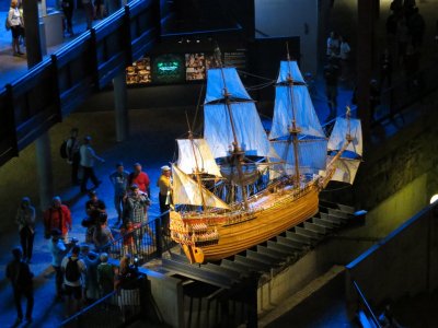 Model of Vasa - view from top