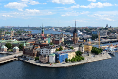 View of Riddarholmen from the top of Standshuset