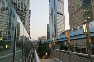 View of Siodome in dusk