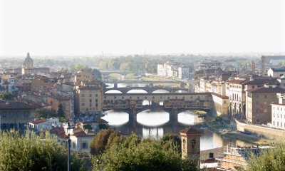 Bridges over Arno river from Piazzale Michelangelo