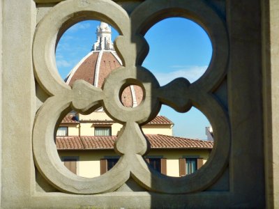 The Dome viewed from Uffizi museum coffee shop