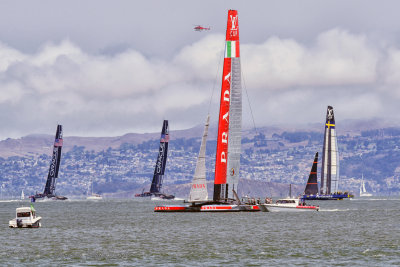 Practice Session Prior to Louis Vuitton Cup