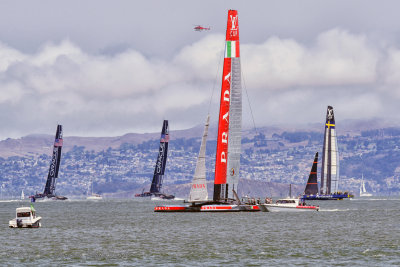 Practice Session Prior to Louis Vuitton Cup 