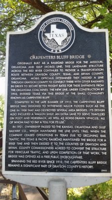 The old Indian Bridge at Carpenter Bluff