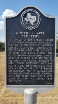 Historical marker telling of this small place.  It sits just west of one of the runways