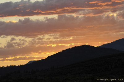 Sunset over Yellowstone