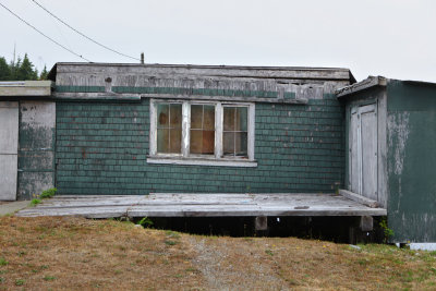 Old building at the docks of Bamfield.