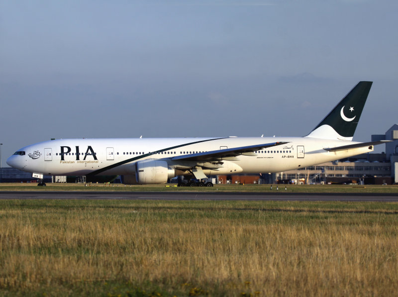 at LHR in her turn for a 27R dep...