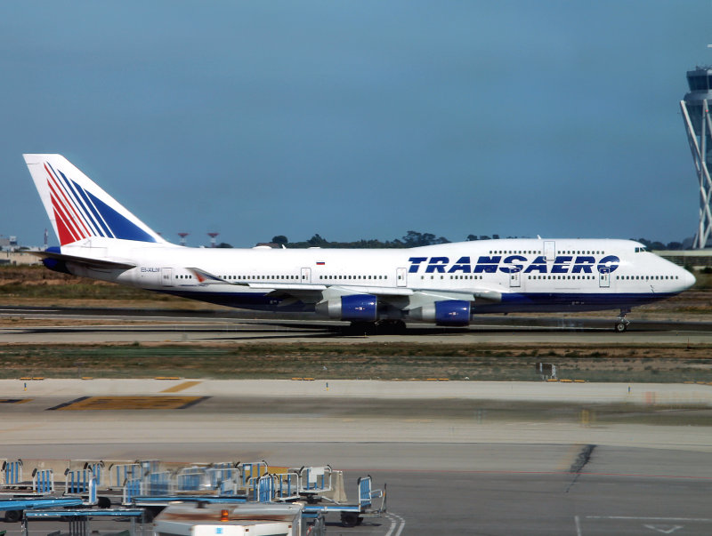 taxying out at Barcelona, Spain
