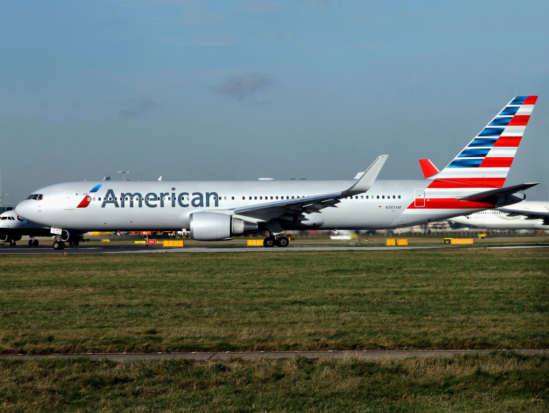 in the revised livery at Heathrow on this sunny January day.