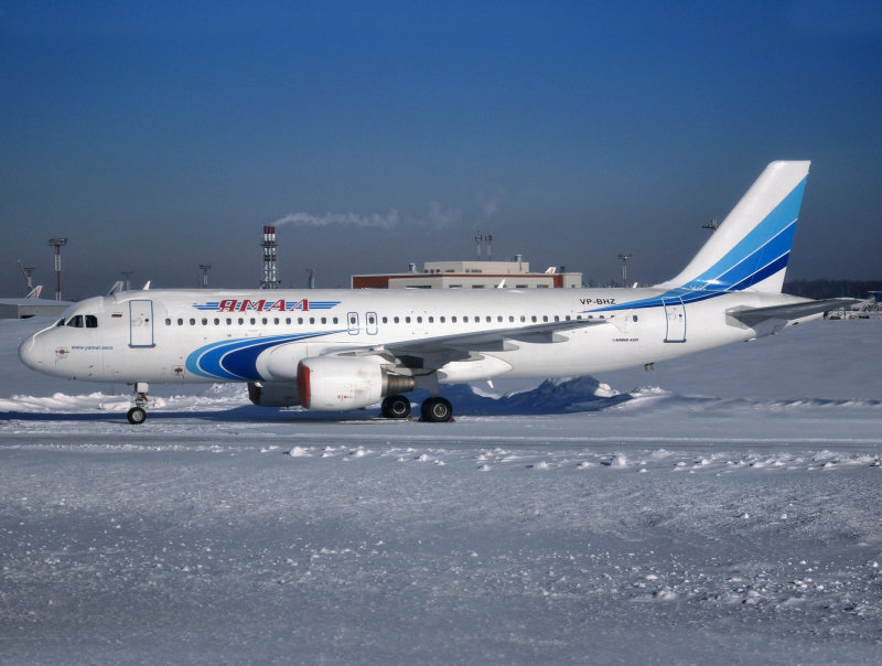 Nice bright snowy view of this Yamal Minibus...