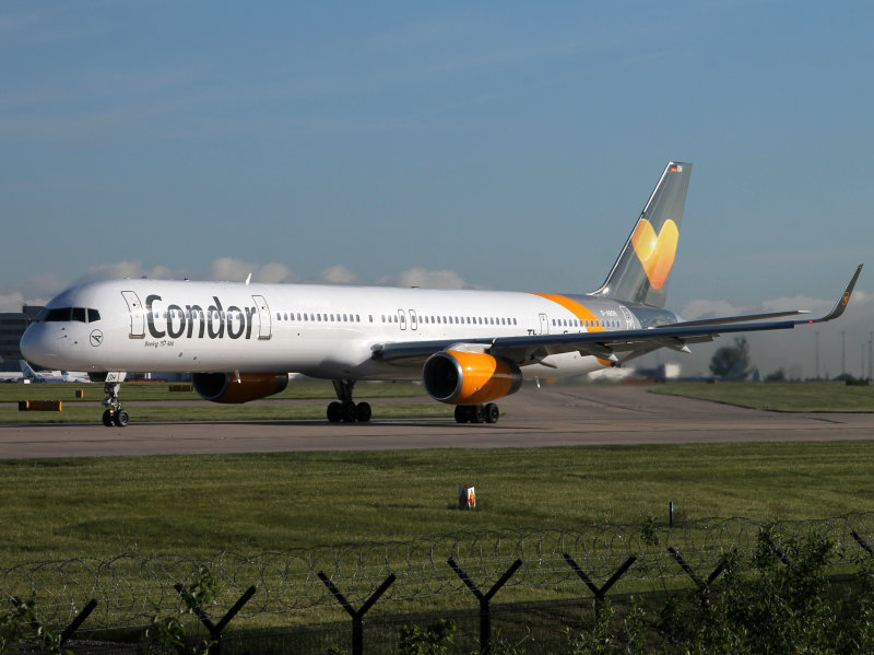 Lining up on 23L for her dep at MAN