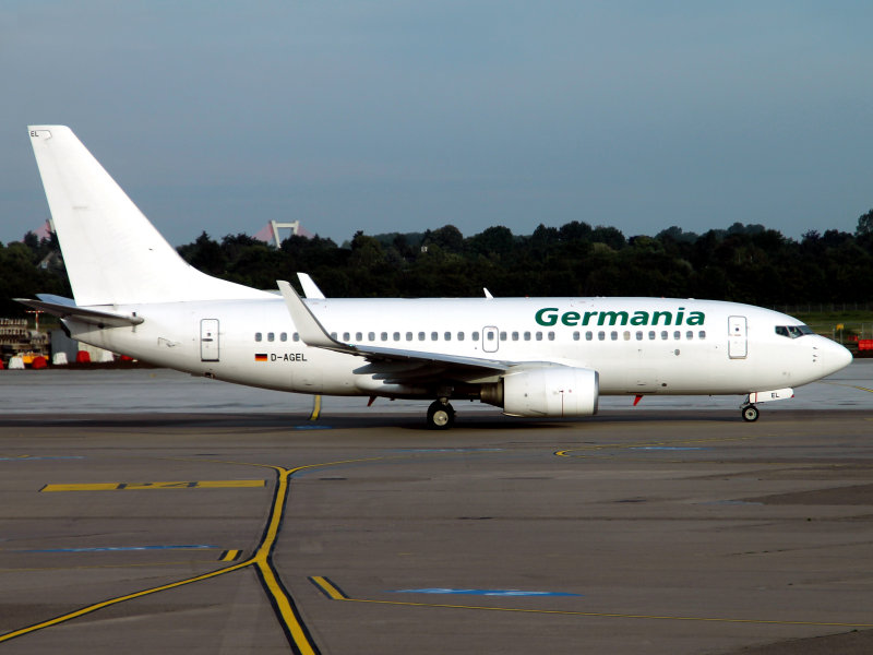 No fin logo for this machine at DUS