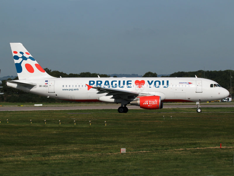 Departing Gatwick on the regular TVS PRG service..