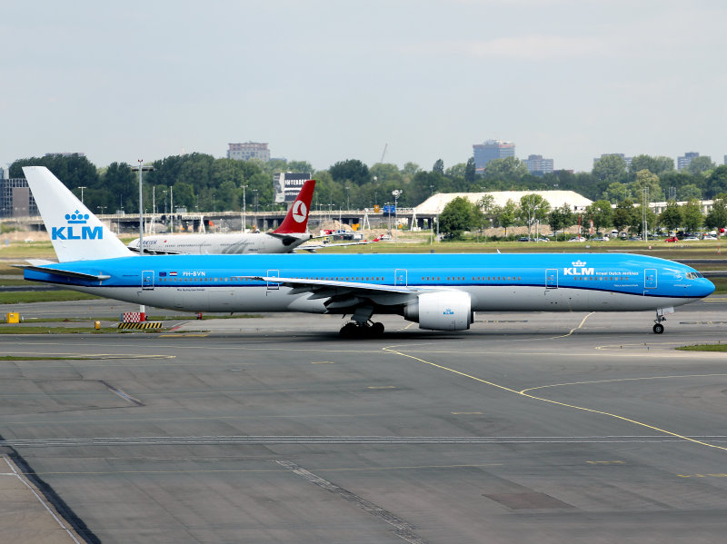 At Amsterdam in the revised livery
