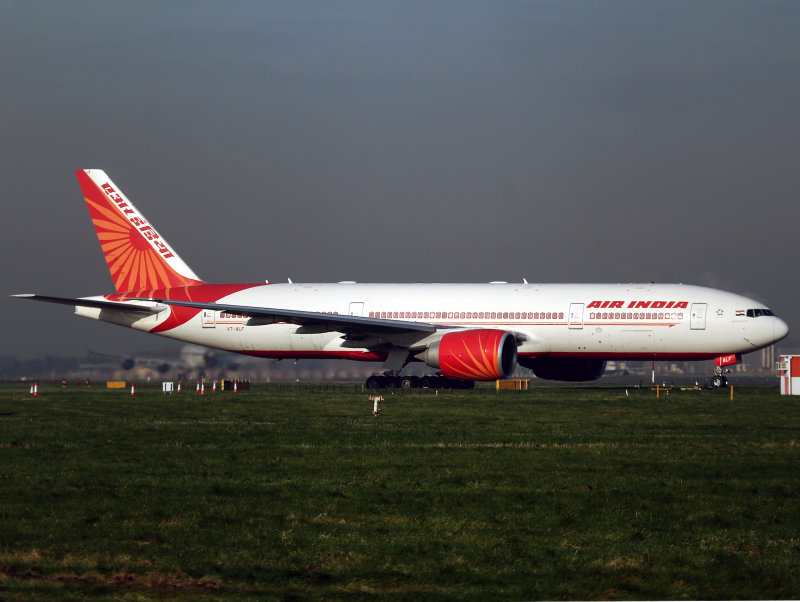 At LHR awaiting her departure on 27L