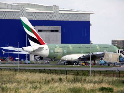 One of three of these Emirates beasts at Toulouse today..