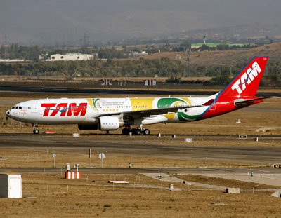 Special livery at Madrid.