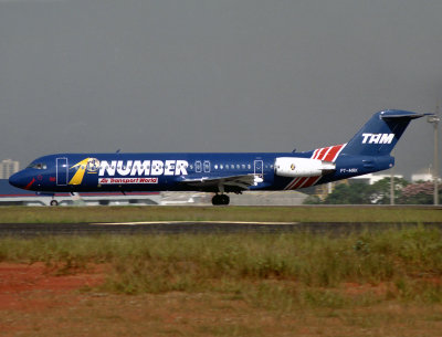 Special livery for this little Fokker at Sao Paulo Congonhas