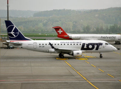 at Zurich in the updated livery.