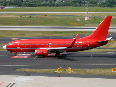 Red beast at DUS for Germania