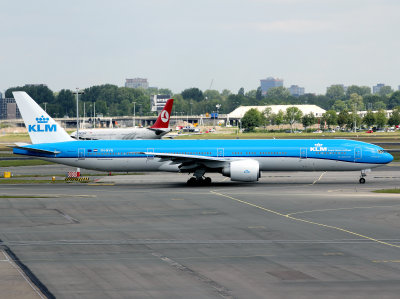 At Amsterdam in the revised livery