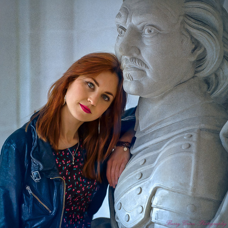 Joanne with Oliver Cromwell
