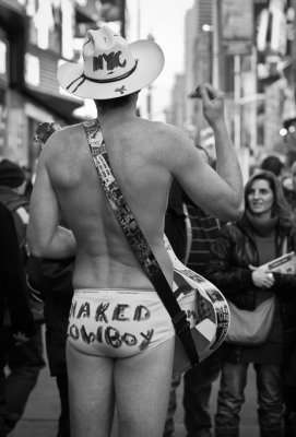 The Naked Cowboy Entertains