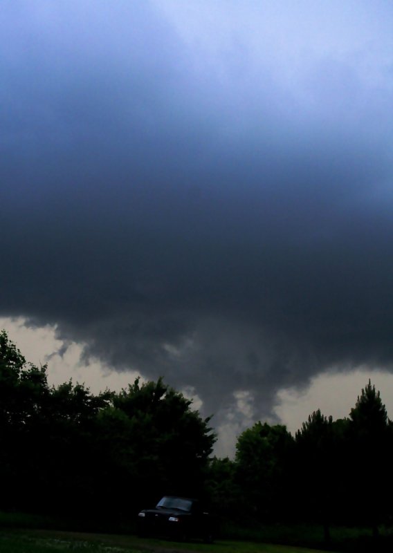 This cloud very low & had some rotation in it.Came right over the house